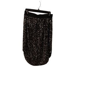 Rachel Zoe Women's Size 12 Black Sequin Maxi Skirt Formal Party Cocktail